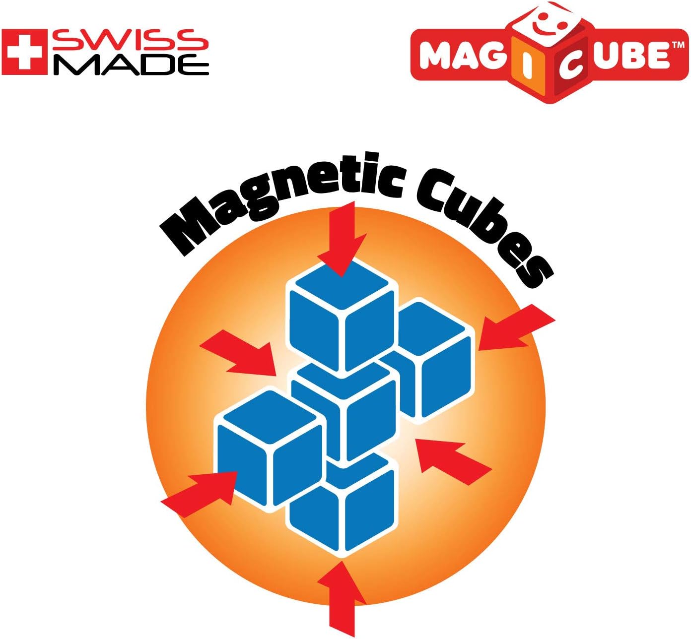 Магнитен конструктор Magicube, Животни в джунглата и карти 145, 9 части
