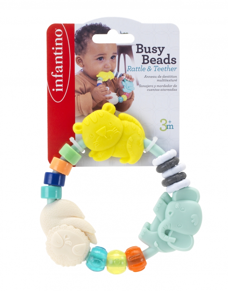 Κουδουνίστρα και οδοντοφυΐα για μωρά, Infantino, Ζώα