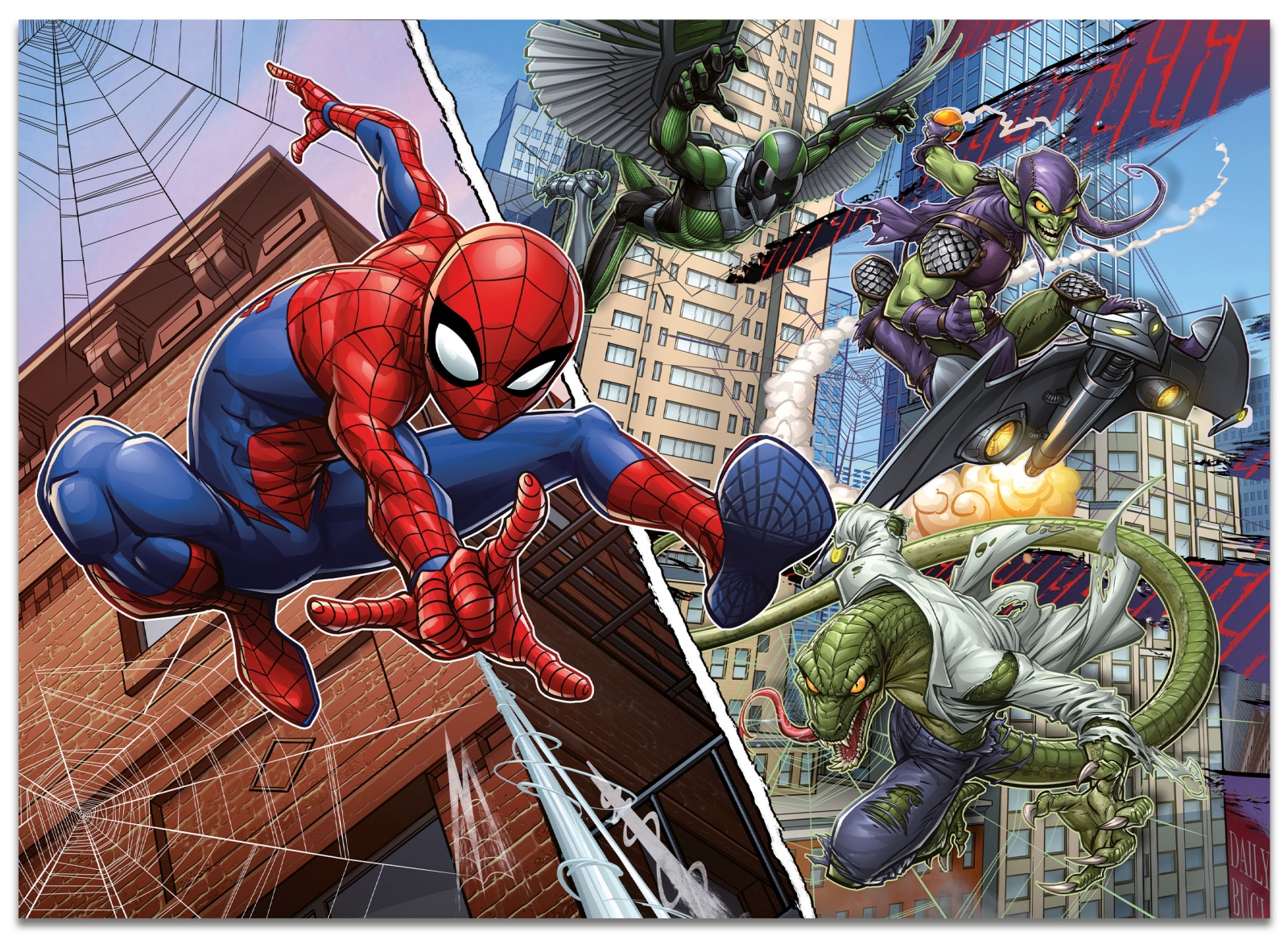 Παζλ, Lisciani, Spiderman, Παζλ διπλής όψης 2 x 48 τεμαχίων