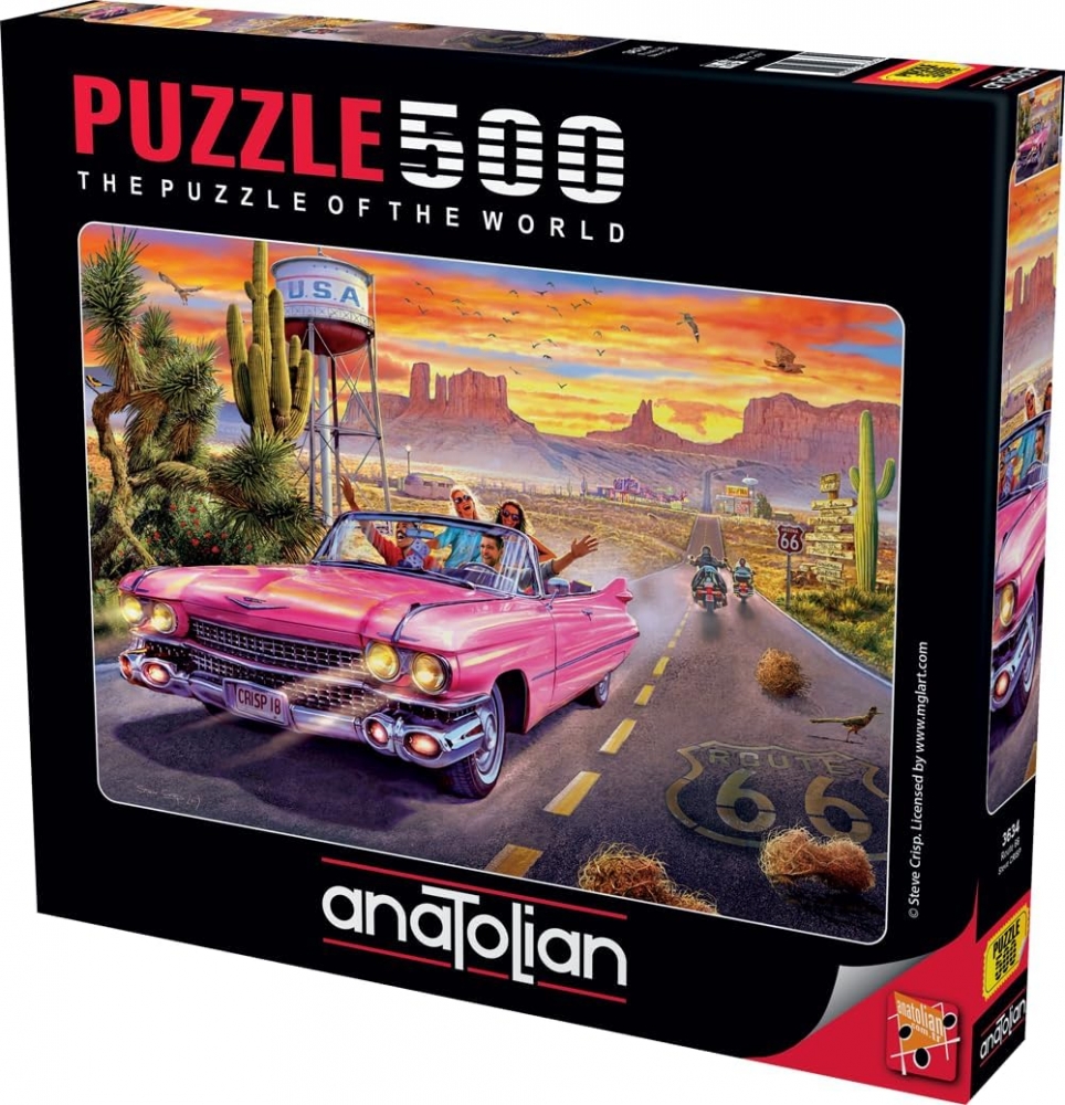 Puzzle, Anatolian, Route 66, 500 τεμάχια