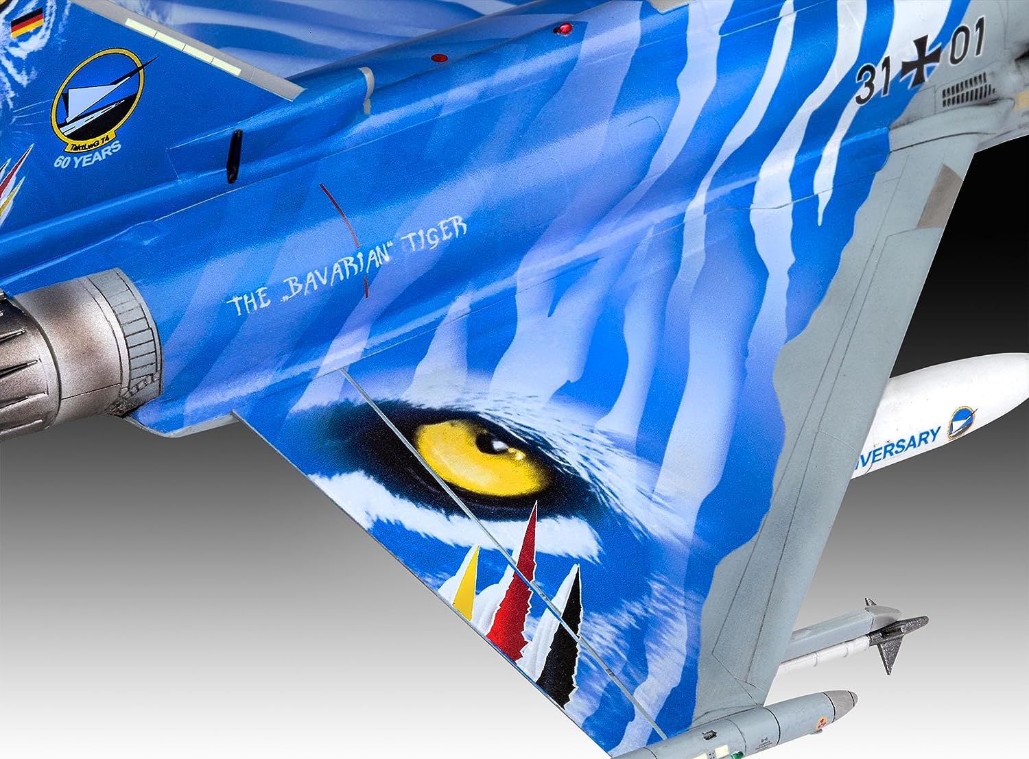 Сглобяем модел Eurofighter Typhoon The Bavarian Tiger 2021, 85 части