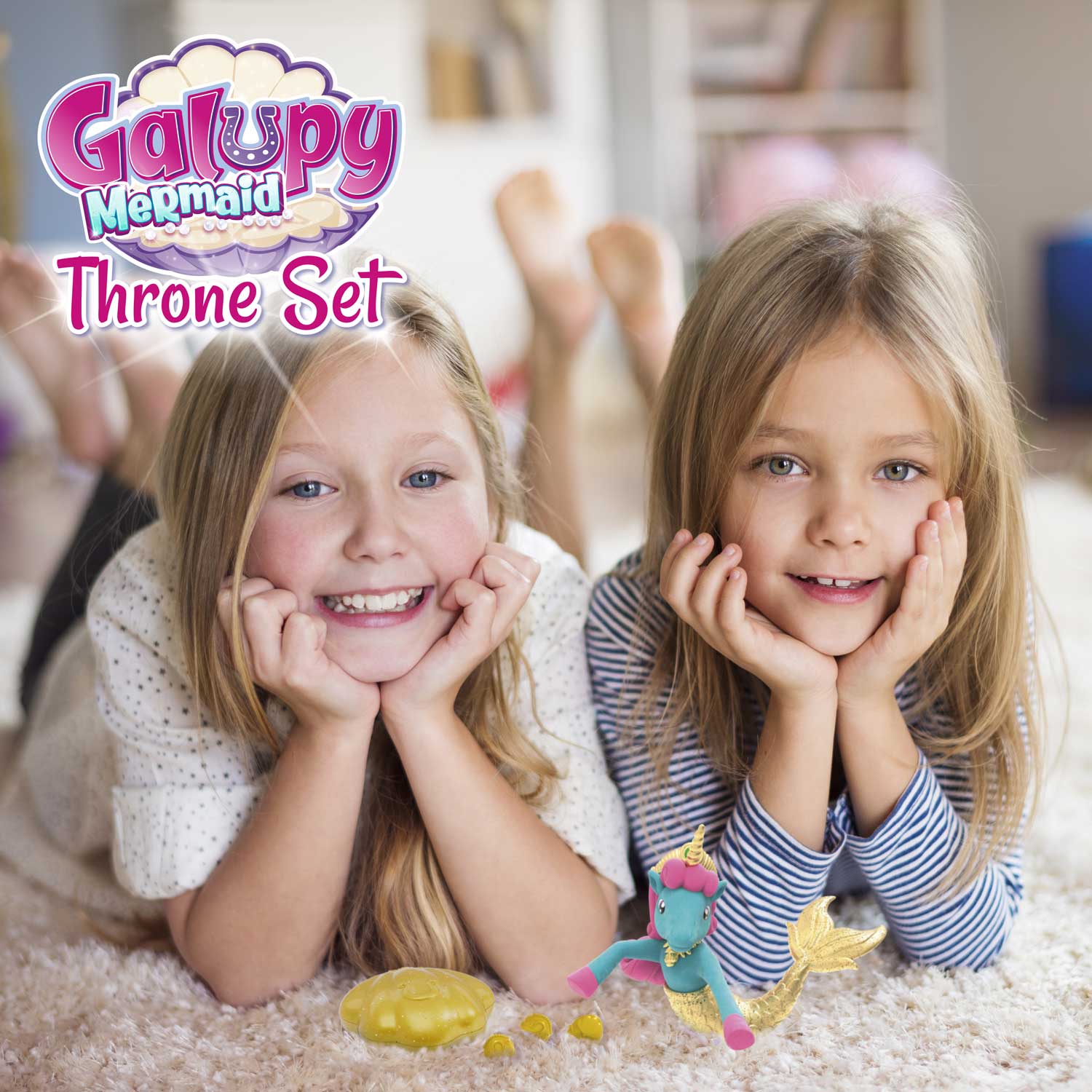 Комплект фигурки Galupy Русалка Трон, 5 части