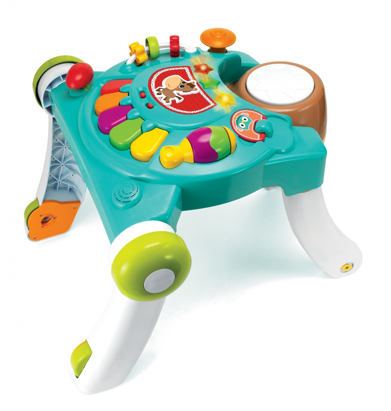 Διαδραστικό παιχνίδι, Infantino, B Kids, 3 σε 1 Στράτα μωρού και τραπεζάκι για άλογα, Μπλε