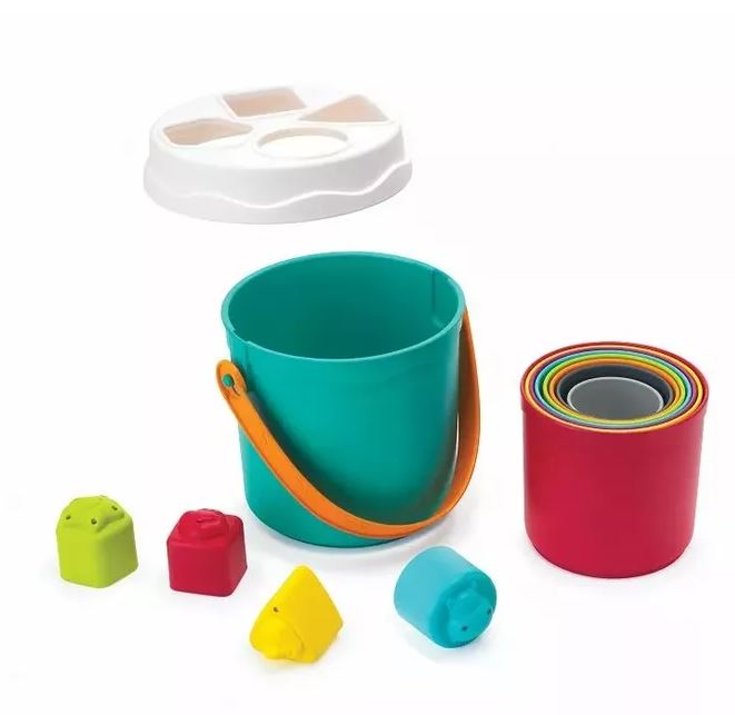 Σετ κάδων για τακτοποίηση και διαλογή, Infantino, B Kids, 14 τεμάχια