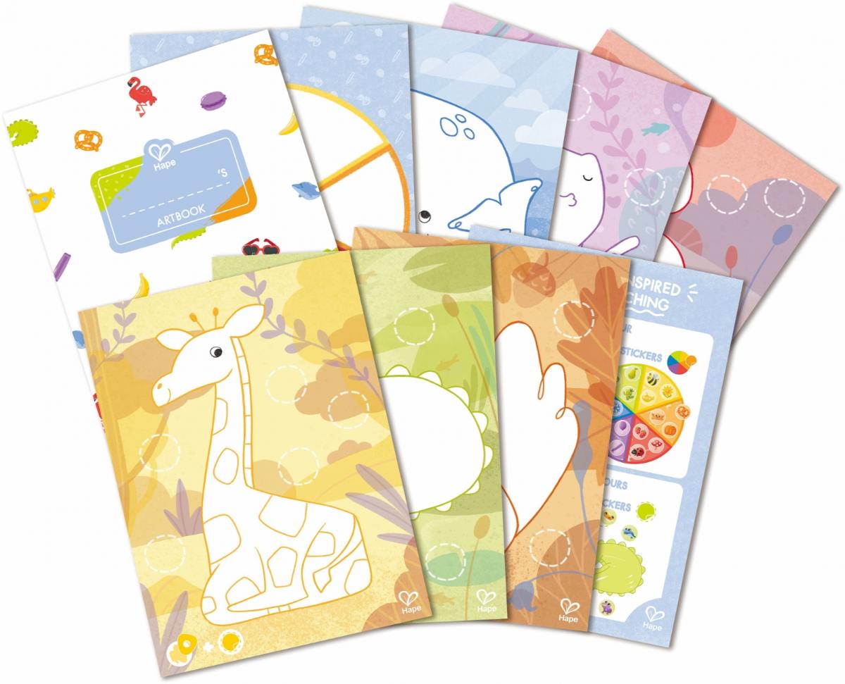 Творчески комплект Оцветяване с пастели, 18 части