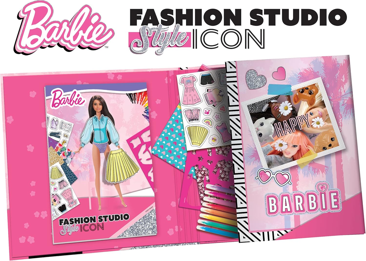 Δημιουργικό σετ, Lisciani, Barbie, Φάκελος στούντιο μόδας, Εικονίδιο μόδας