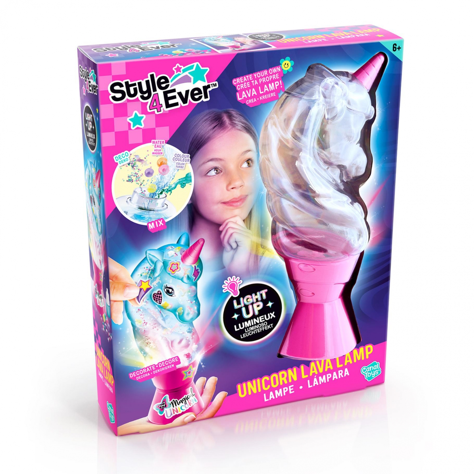 Creative Kit, Canal Toys, DIY, Lava Lamp Unicorn