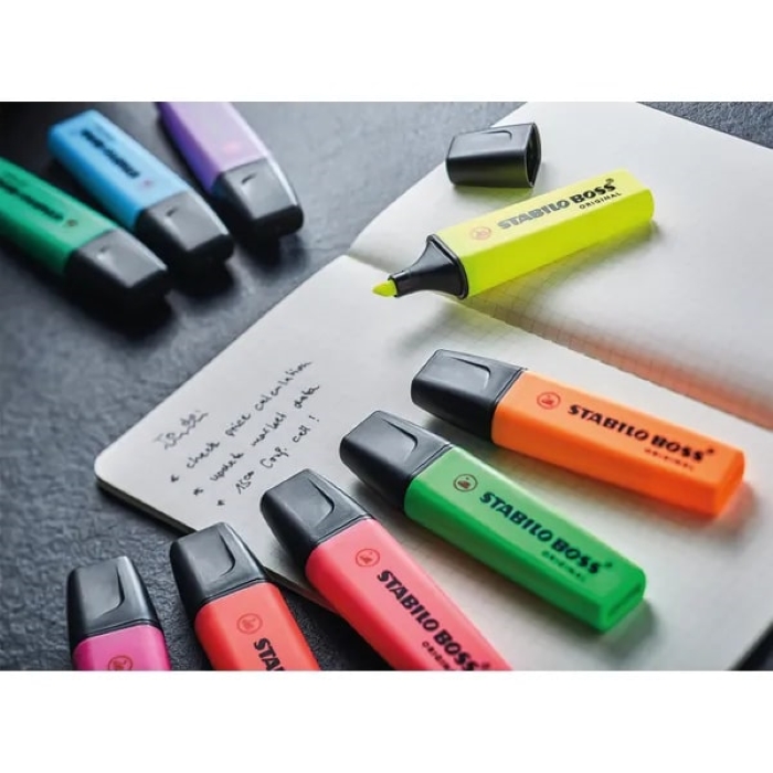 Σετ δείκτες κειμένου, Stabilo, Boss Original Fluorescent ST70/6, 6 χρώματα