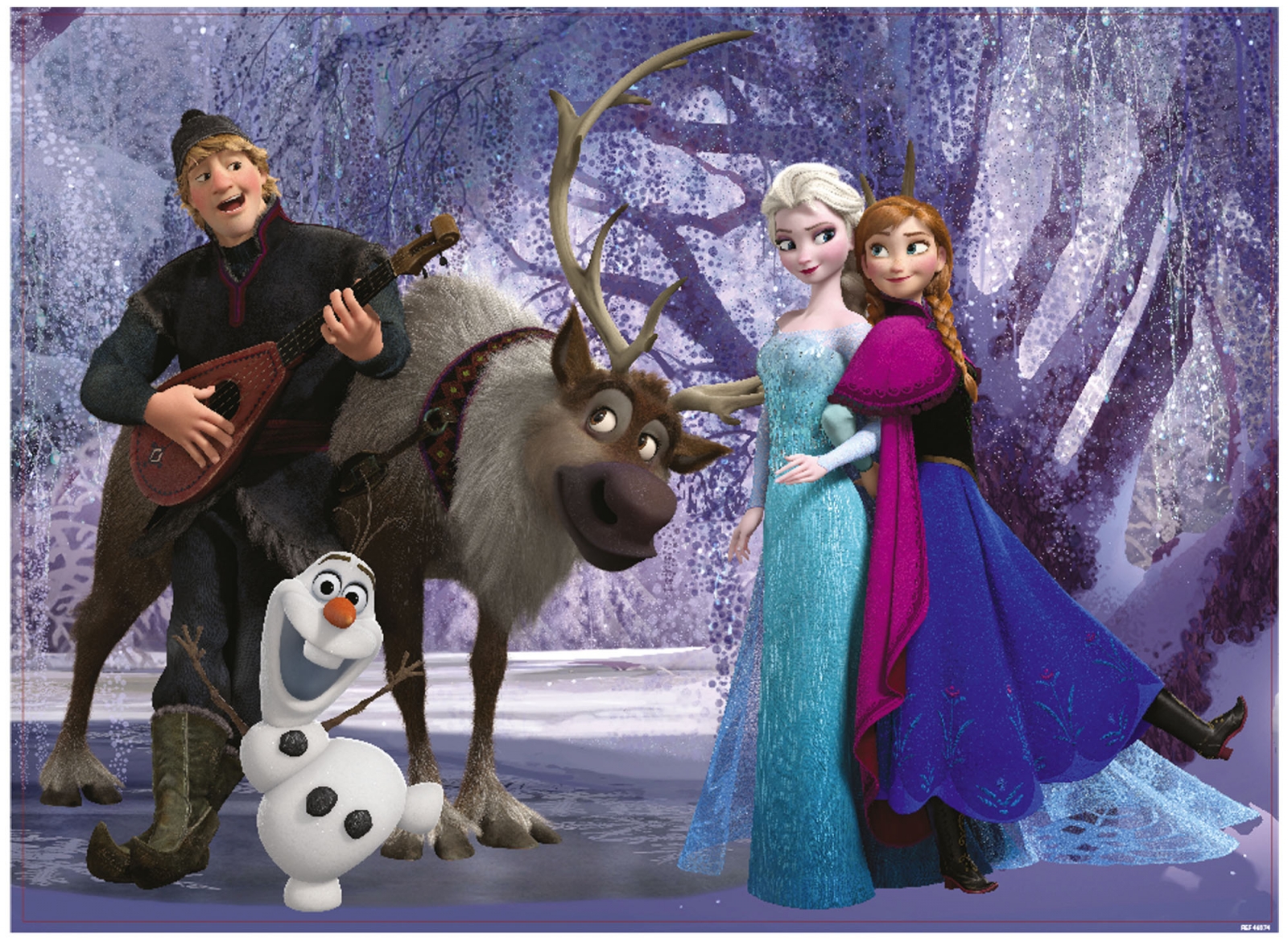 Παζλ, Lisciani, Frozen, Μουσική και ψυχαγωγία, Παζλ διπλής όψης 60 τεμαχίων