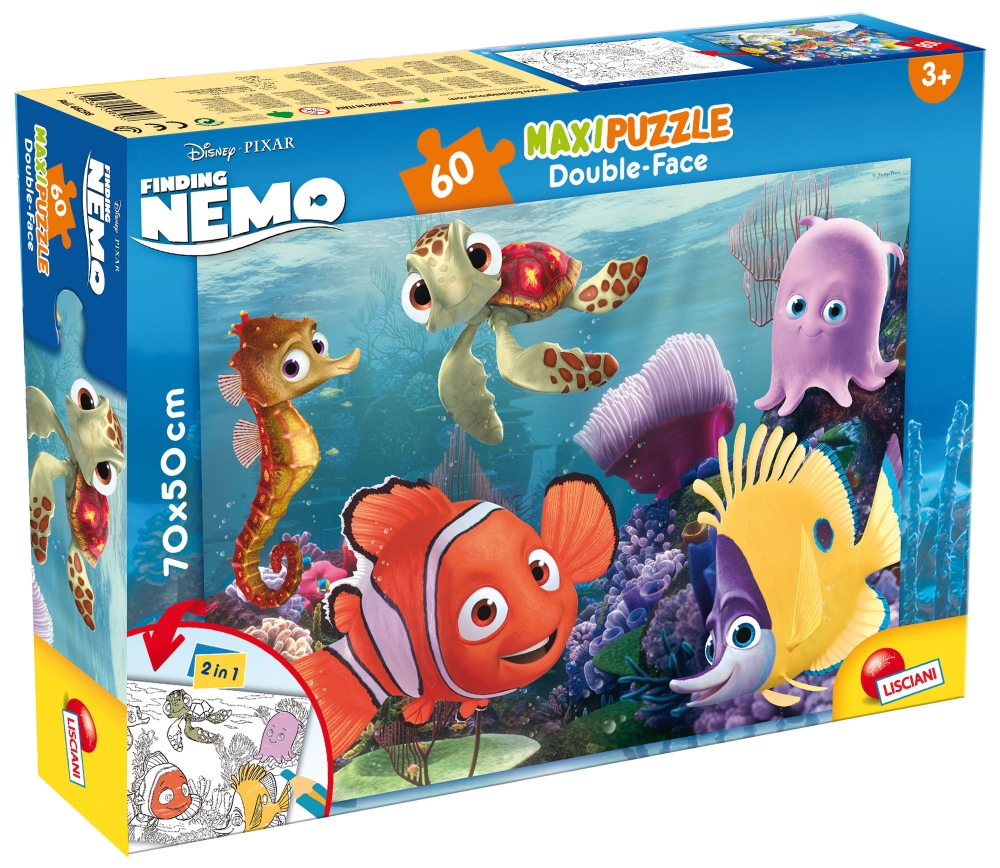 Παζλ, Lisciani, Nemo, Παζλ διπλής όψης 60 τεμαχίων