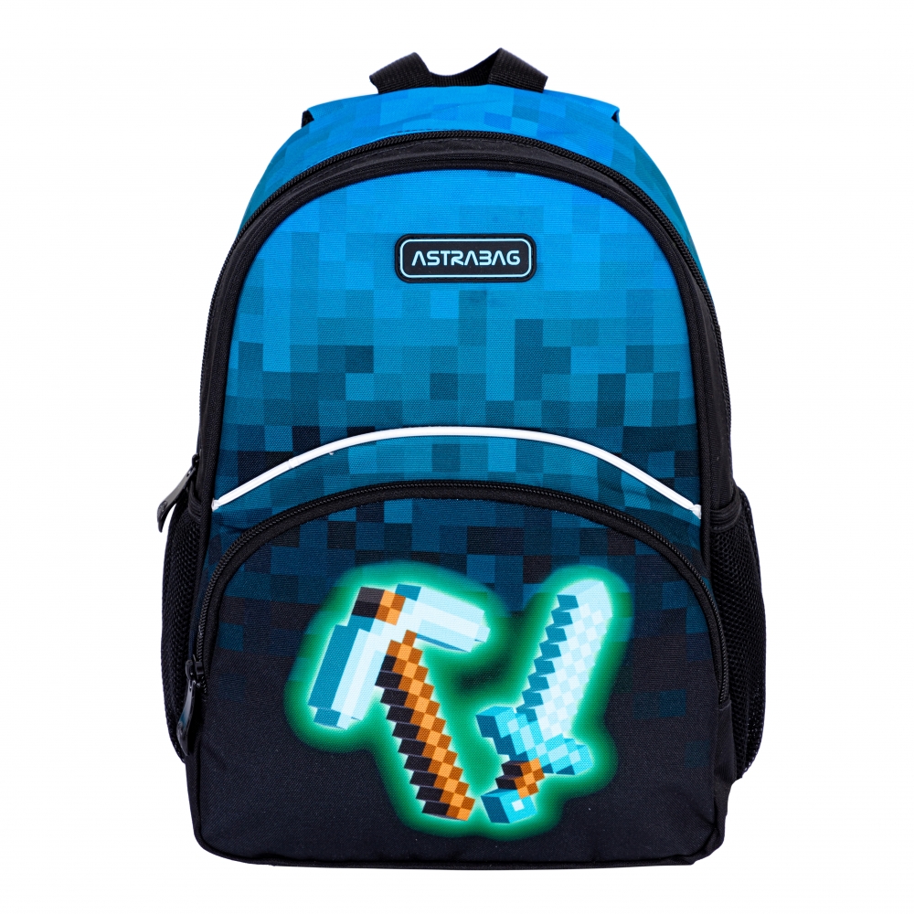 Παιδικό σακίδιο πλάτης ASTRABAG Pixels, AB300, 32 x 22 x 10 cm