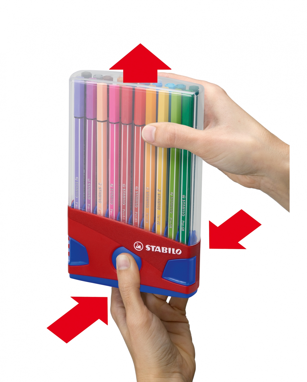 Σετ μαρκαδόρων, Stabilo, Στυλό 68 Color Parade ST6820-04 κουτί σκούρο μπλε, 20 χρώματα