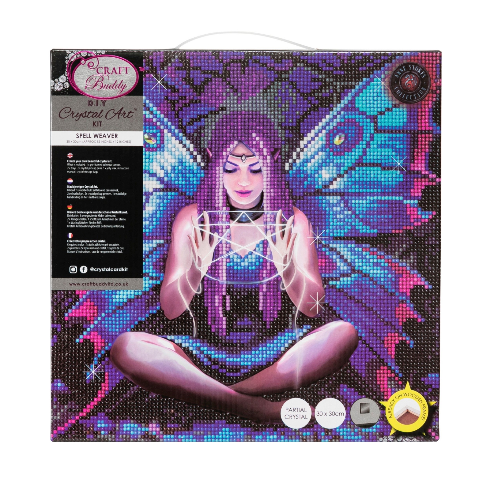 Ann Stoke Diamond Art Kit, 30 x 30 cm, 6 τεμάχια