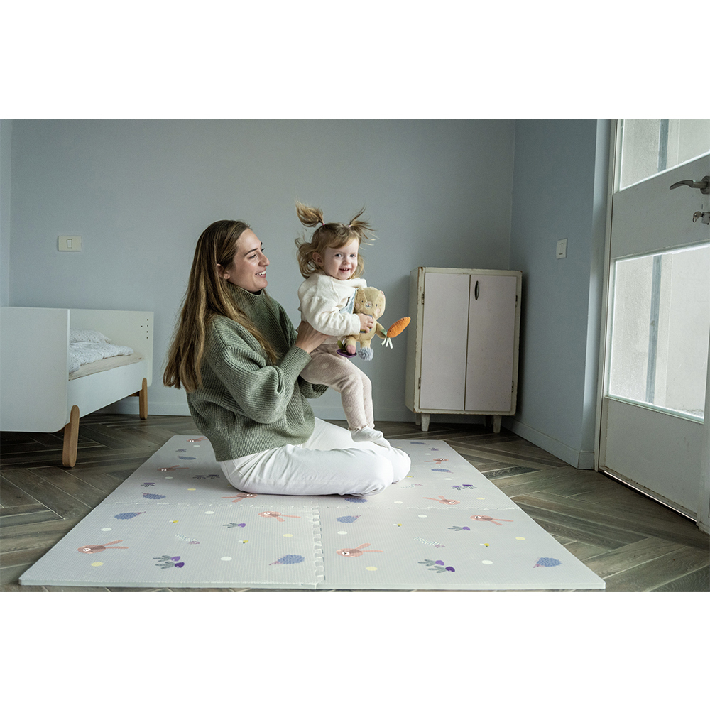 Παζλ μαλακό βρεφικό χαλάκι Urban Garden XL, 180 x 120 cm