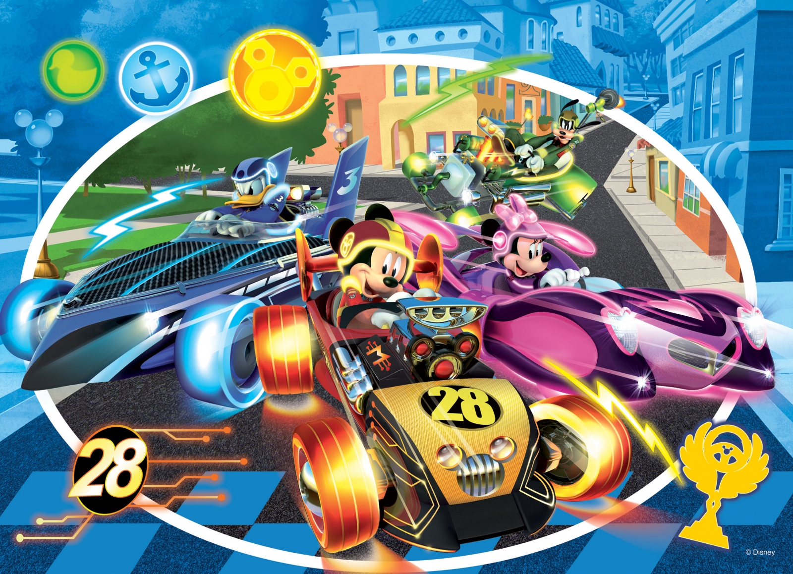 Παζλ, Lisciani, Mickey, Παζλ διπλής όψης 24 τεμαχίων