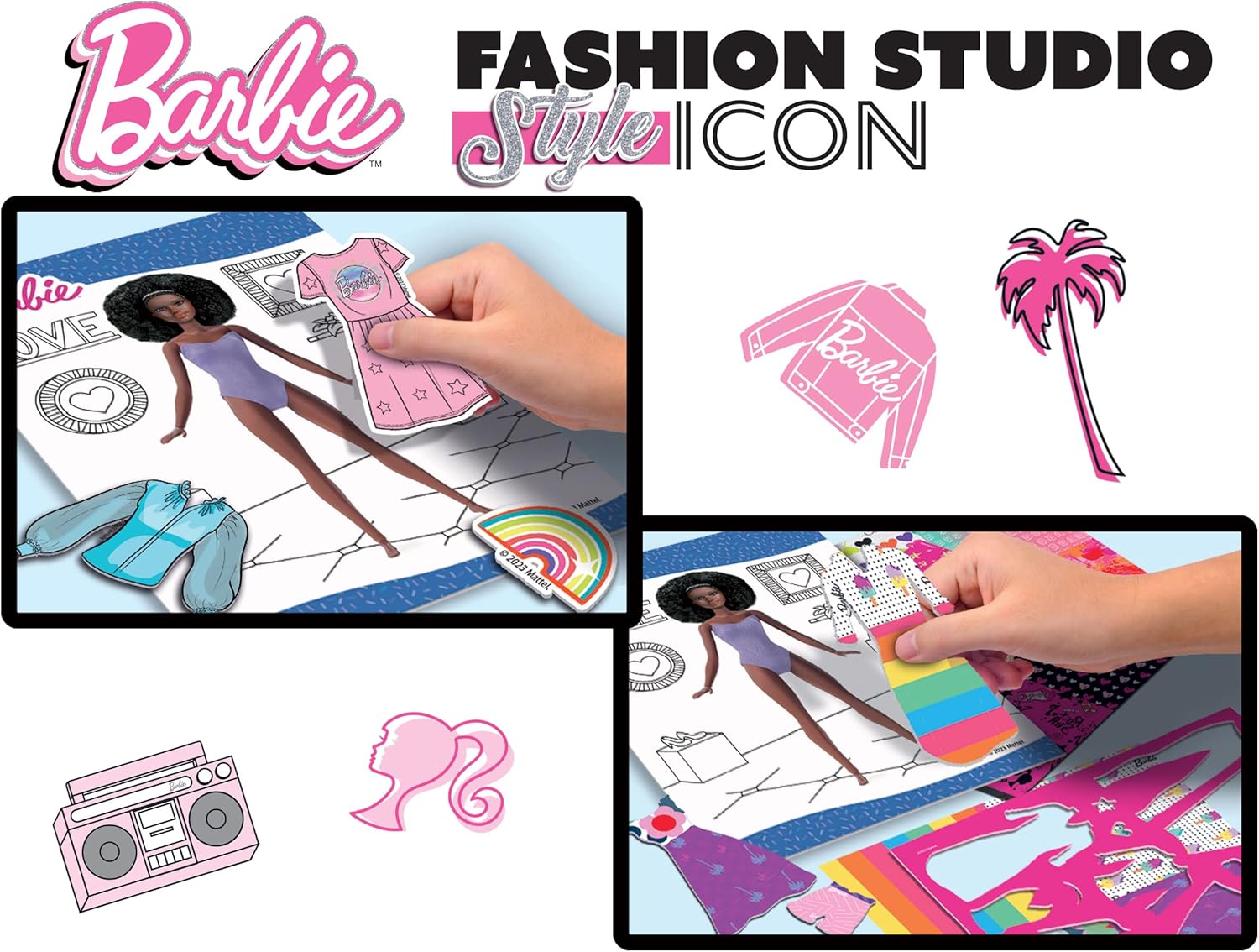 Δημιουργικό σετ, Lisciani, Barbie, Φάκελος στούντιο μόδας, Εικονίδιο μόδας