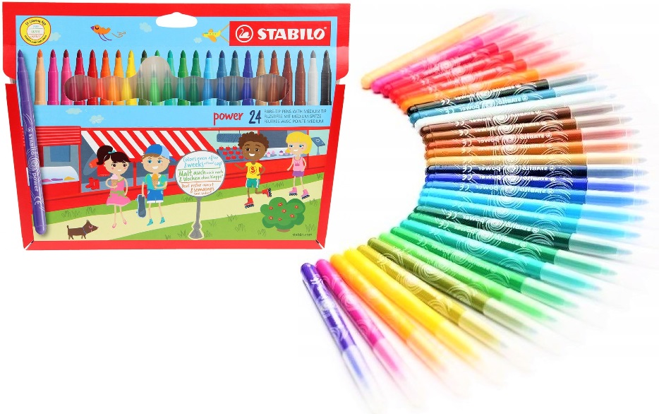 Σετ μαρκαδόρων, Stabilo, Power ST280/24-01, 24 χρώματα