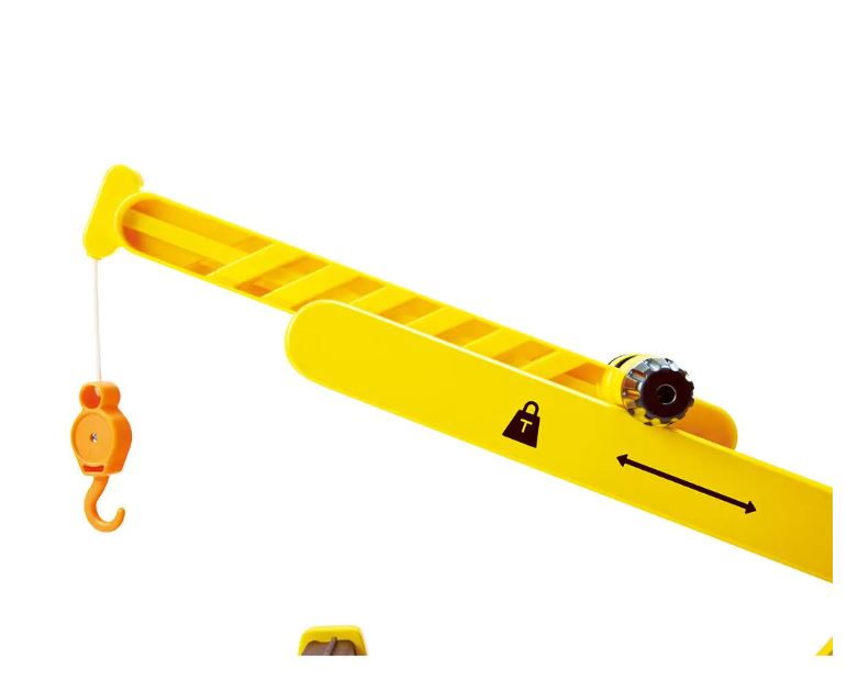 Παιδικό ξύλινο σετ, Hape, Κινητός γερανός, 5 τεμάχια