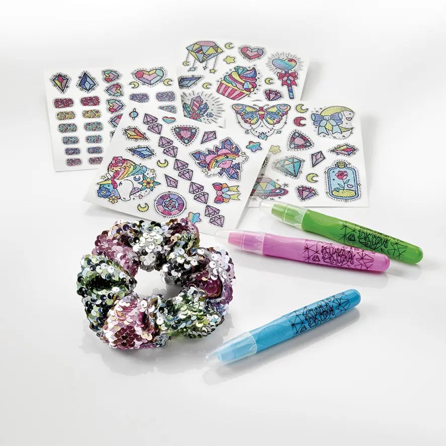 Creative Set, Totum, Hair Chalk and Glitter Tattoos, 8 τεμάχια