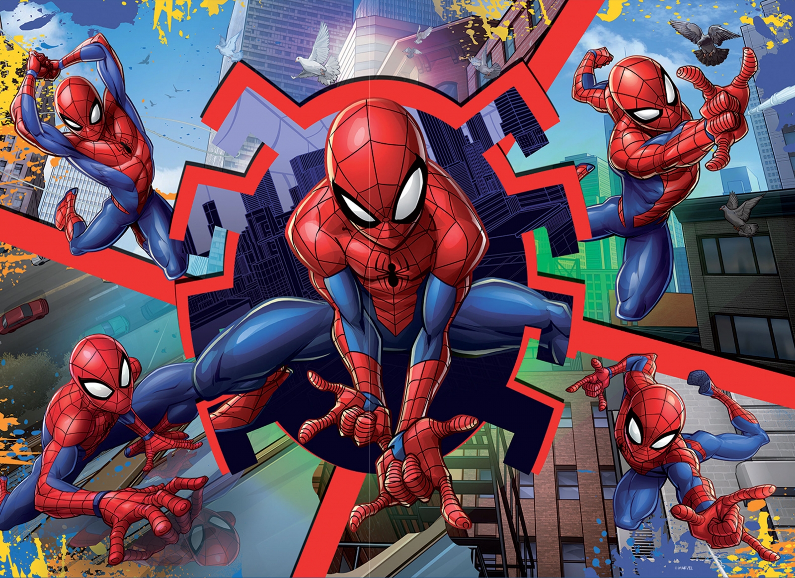 Παζλ, Lisciani, Spiderman, Διπρόσωπο παζλ 24 τεμαχίων