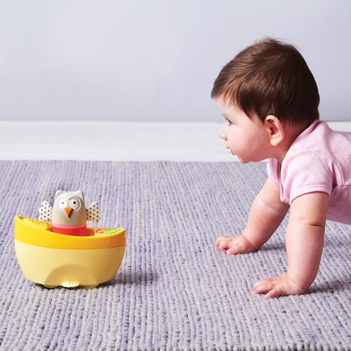 Μουσικό φωτιστικό νύχτας Κουκουβάγια σε βάρκα, 41,5 x 9 x 26,5 cm