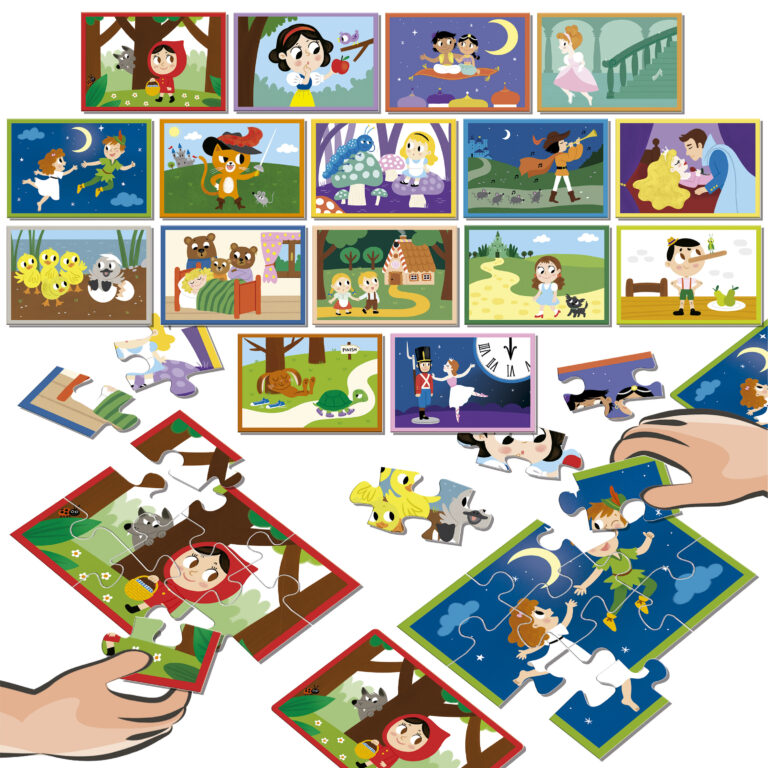 Puzzle Battles, Educa, 16 x 9 κομμάτια, Fairy Tale Stories