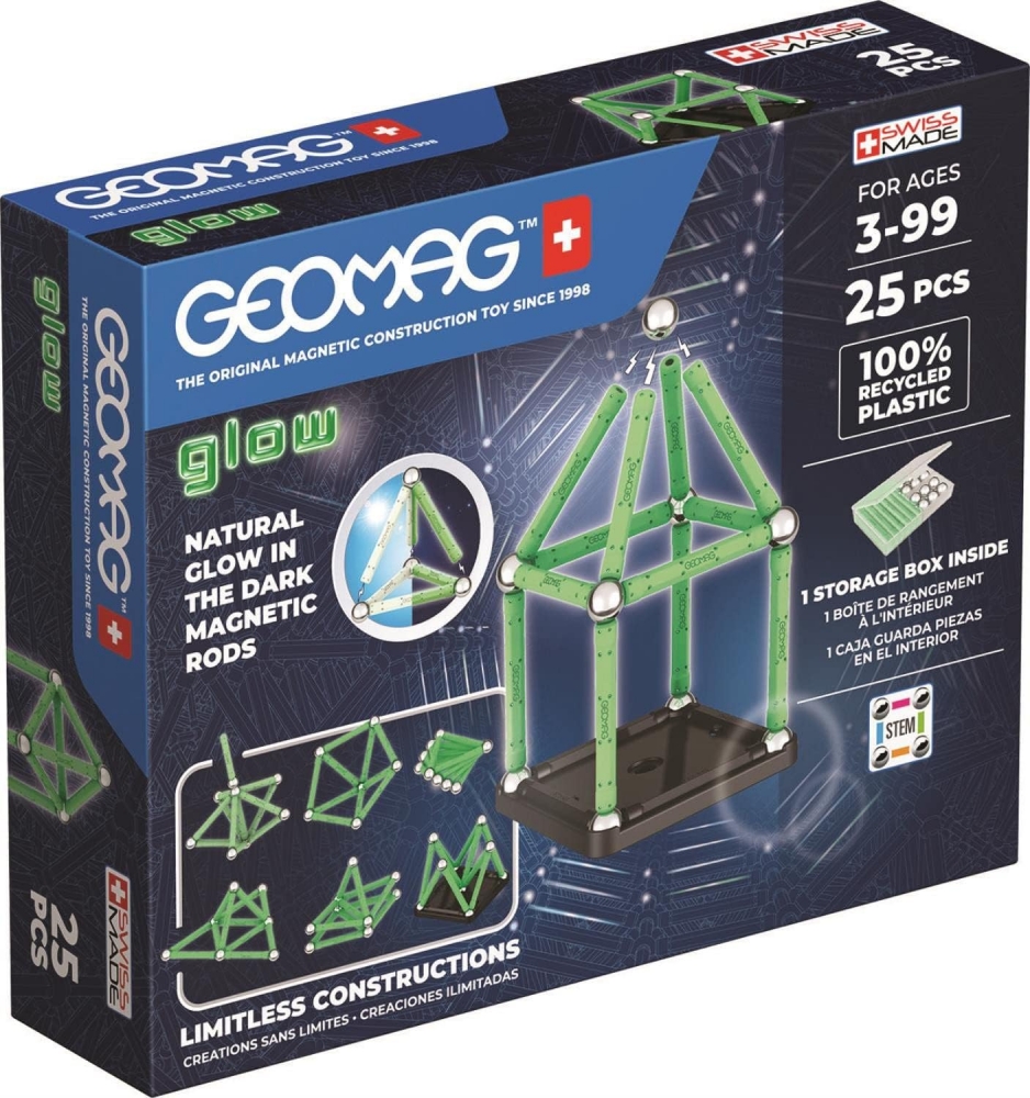 Магнитен конструктор Glow 328, 25 части