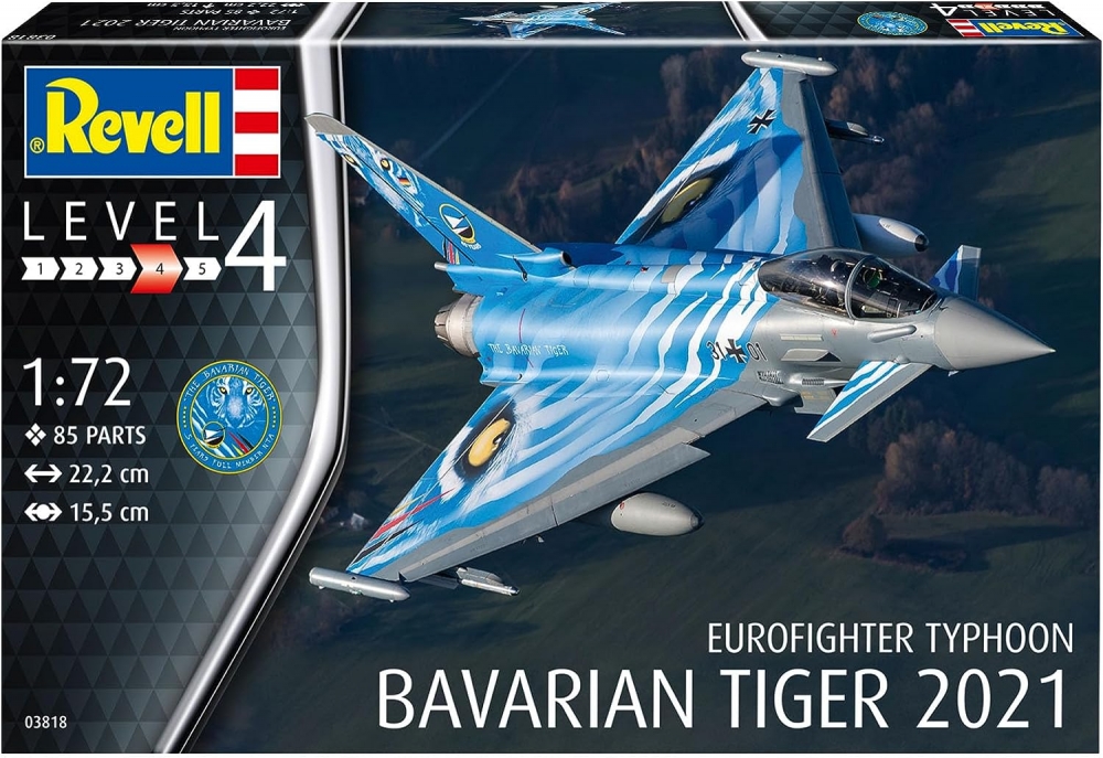 Сглобяем модел Eurofighter Typhoon The Bavarian Tiger 2021, 85 части
