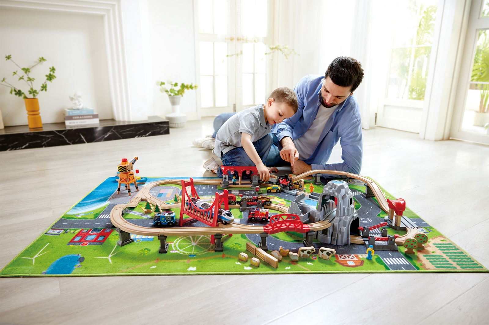 Playmat, Hape, Κόσμος των Τρένων