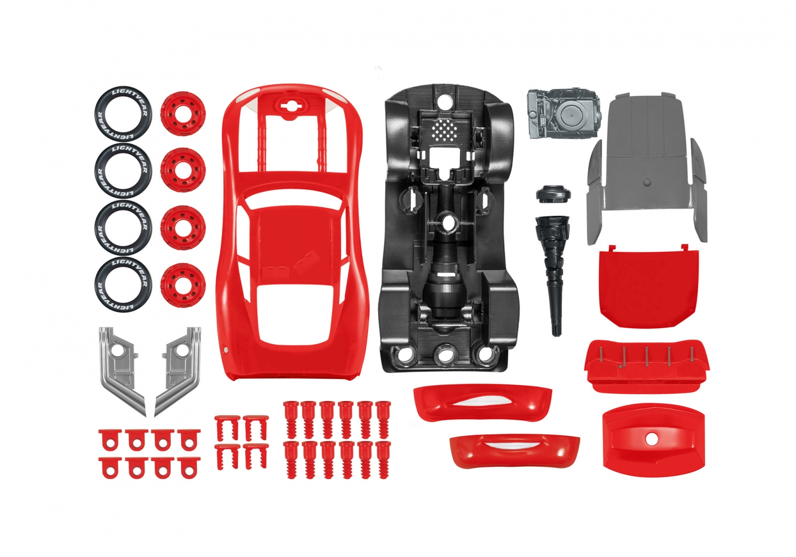 Κιτ συναρμολόγησης για παιδιά, Revell, Disney Cars, Lightning McQueen, Με ήχο και φως, 19 τεμάχια