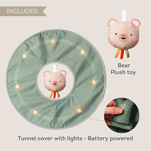 Διαδραστικό παιχνίδι, Taf Toys, Φωτεινή σήραγγα παιχνιδιού, 45 x 120 εκ.