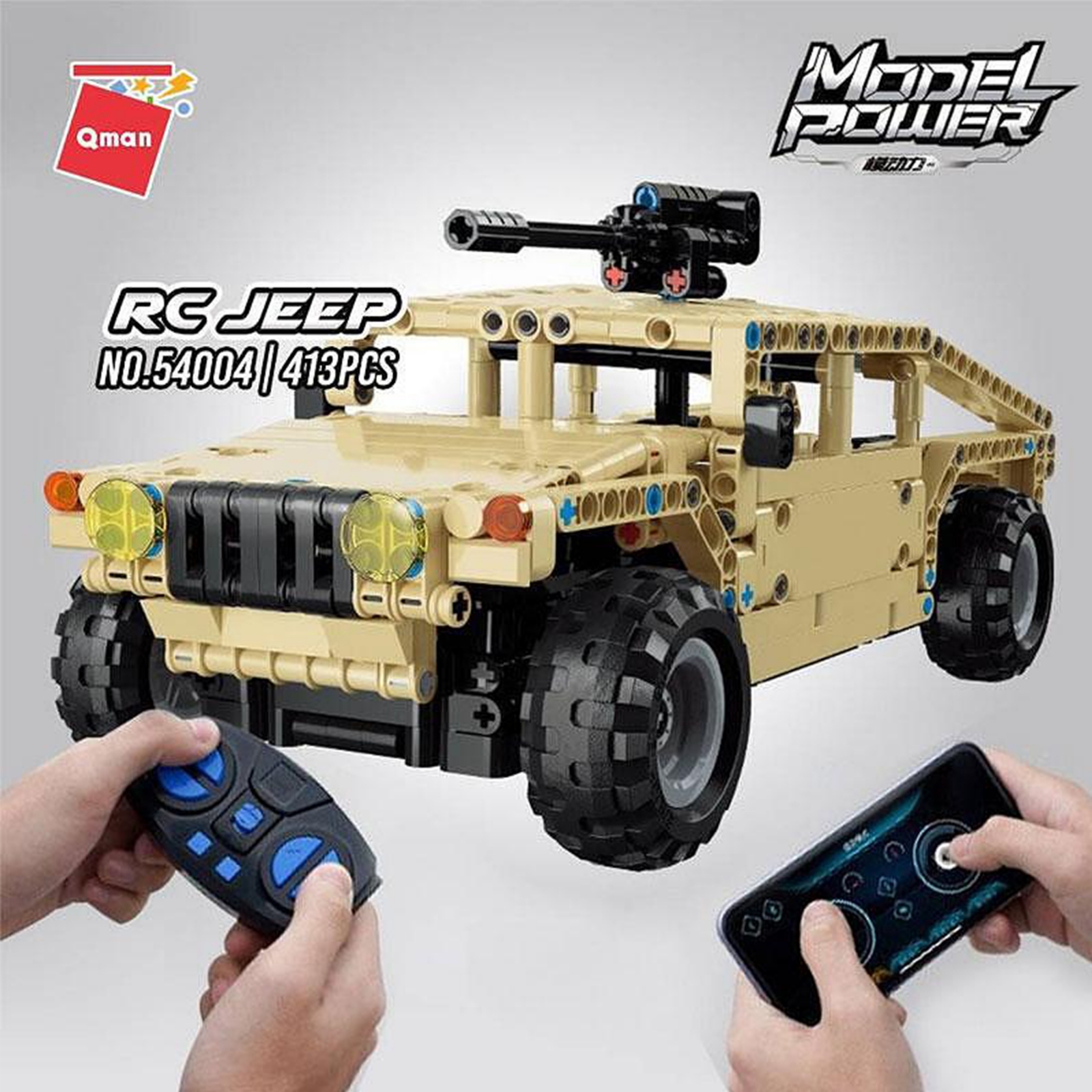 Κατασκευαστής Model Power, Jeep με έλεγχο RC, 413 εξαρτήματα