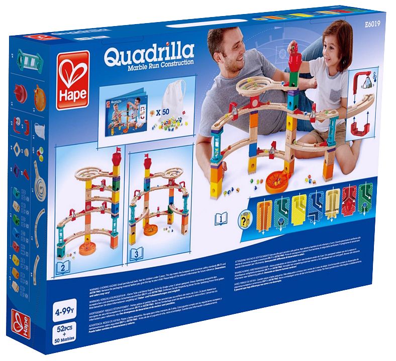 Комплект дървена писта, Hape Quadrilla, Бягство от замъка, 52 части