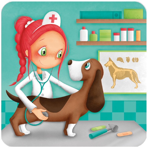 Puzzle Veterinary office 4 in 1, 6-9-12-16 τεμάχια