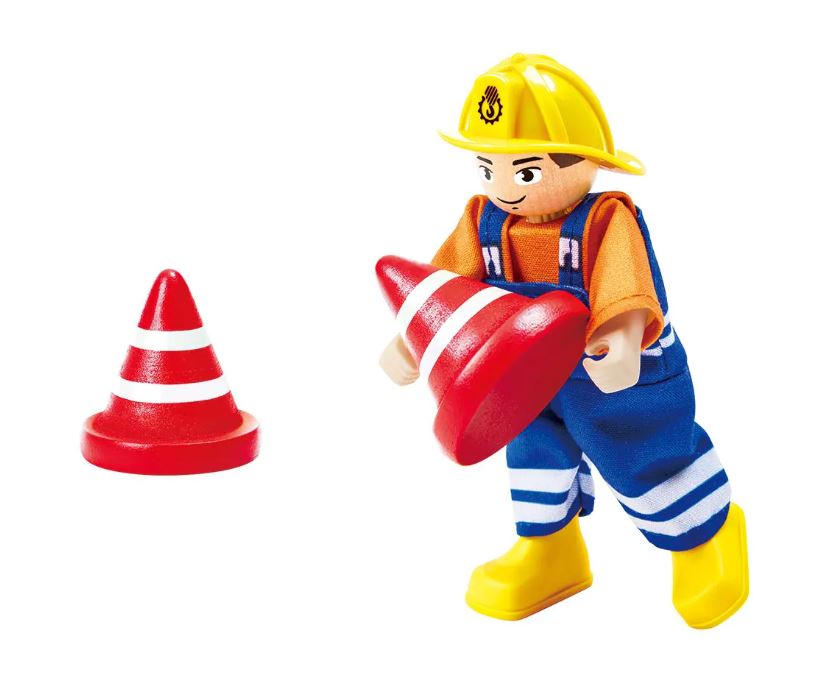 Παιδικό ξύλινο σετ, Hape, Κινητός γερανός, 5 τεμάχια