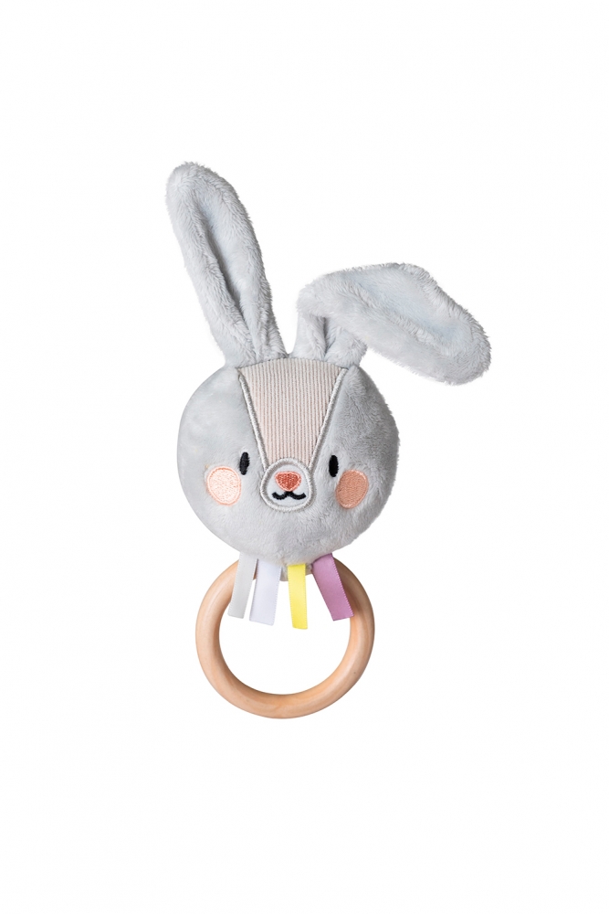 Βρεφική μαλακή κουδουνίστρα Bunny Riley, 18 εκ