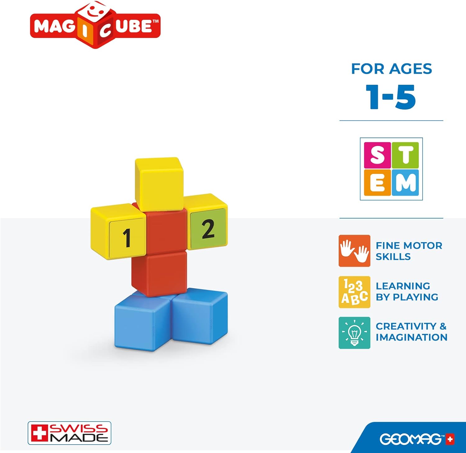 Магнитен конструктор Magicube, Математическо изграждане 257, 61 части