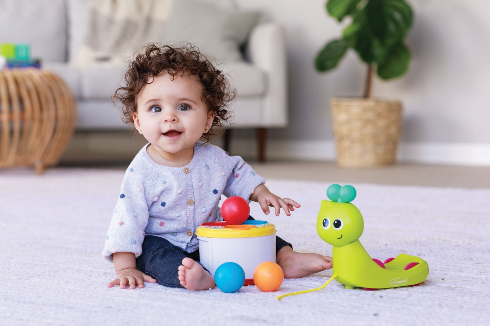 Συρόμενο παιχνίδι 3 σε 1, Infantino, Σαλιγκάρι