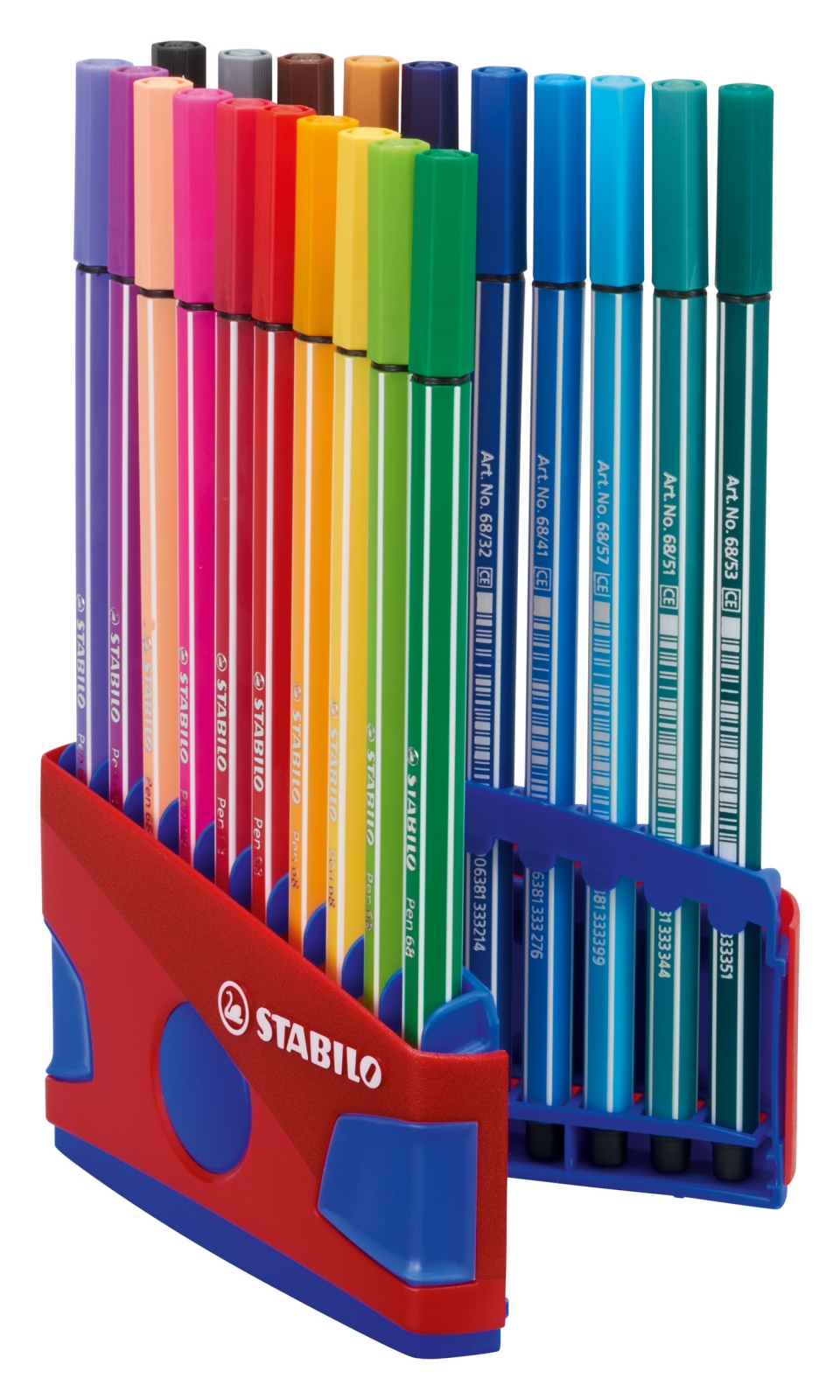 Σετ μαρκαδόρων, Stabilo, Στυλό 68 Color Parade ST6820-04 κουτί σκούρο μπλε, 20 χρώματα