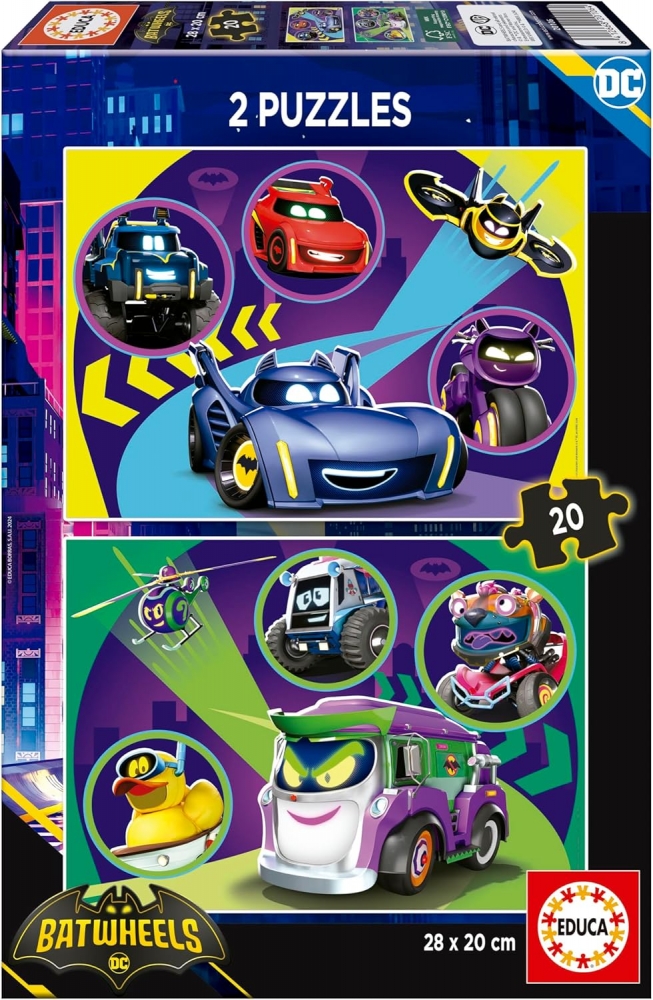 Educa 2 σε 1 παζλ, Batman, 2 σε 1, 20 κομμάτια