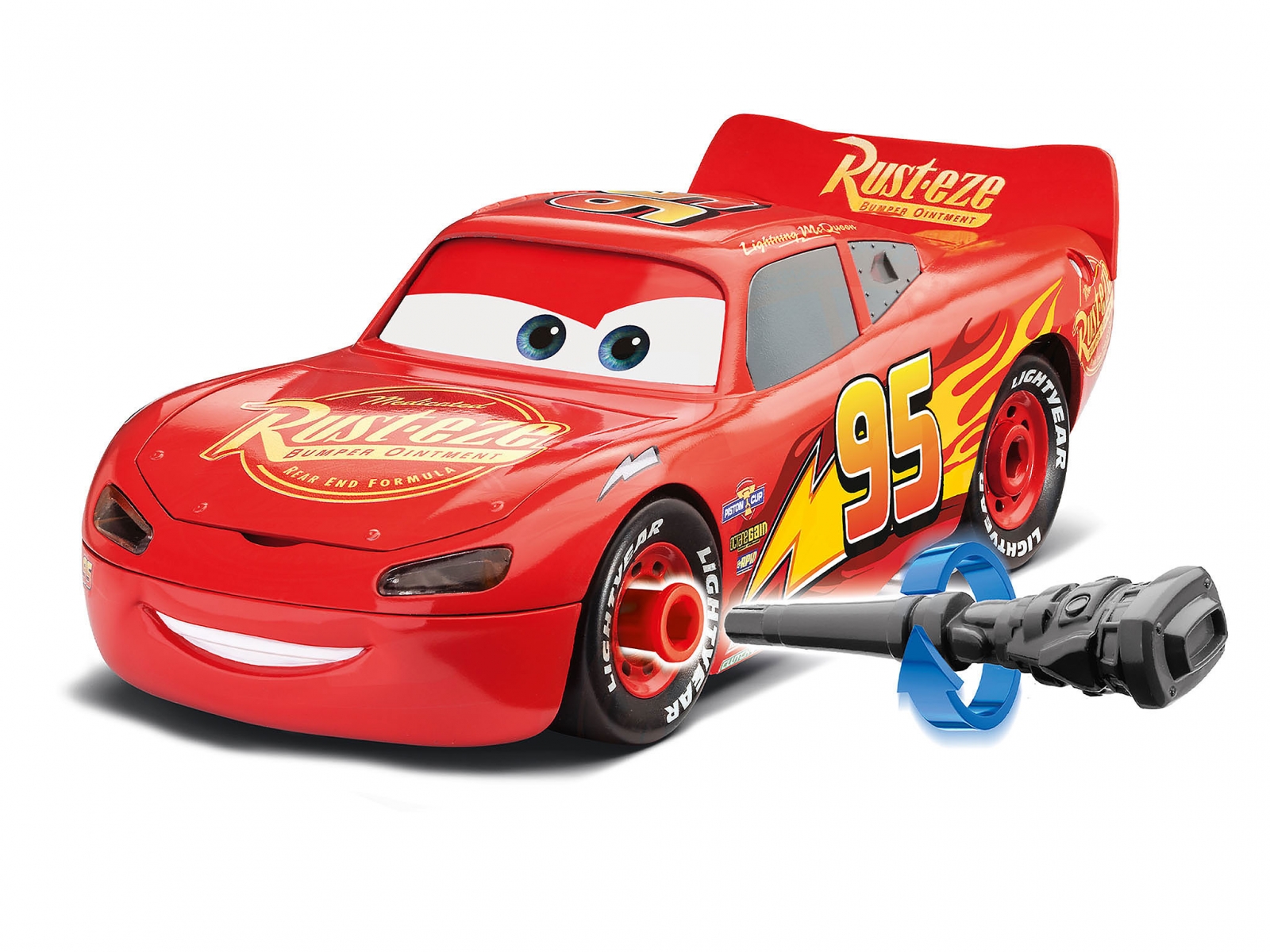 Κιτ συναρμολόγησης για παιδιά, Revell, Disney Cars, Lightning McQueen, Με ήχο και φως, 19 τεμάχια