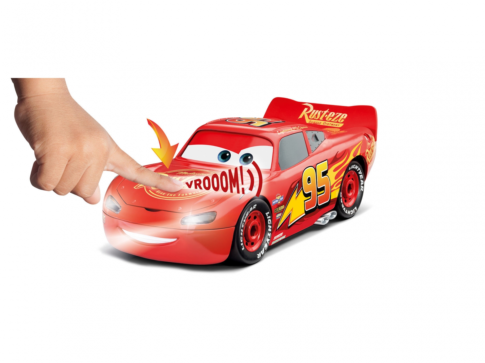 Κιτ συναρμολόγησης για παιδιά, Revell, Disney Cars, Lightning McQueen, Με ήχο και φως, 19 τεμάχια