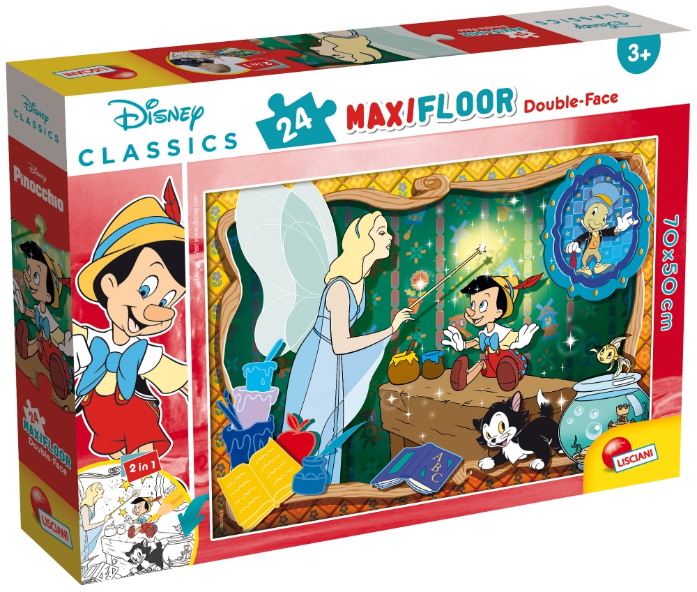 Παζλ, Lisciani, Pinocchio, Παζλ δύο όψεων 24 τεμαχίων