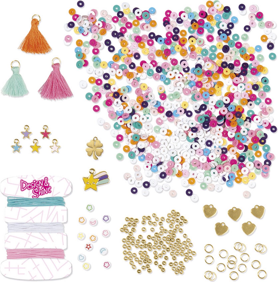 Творчески комплект Направи сам гривни за късмет, 6 броя