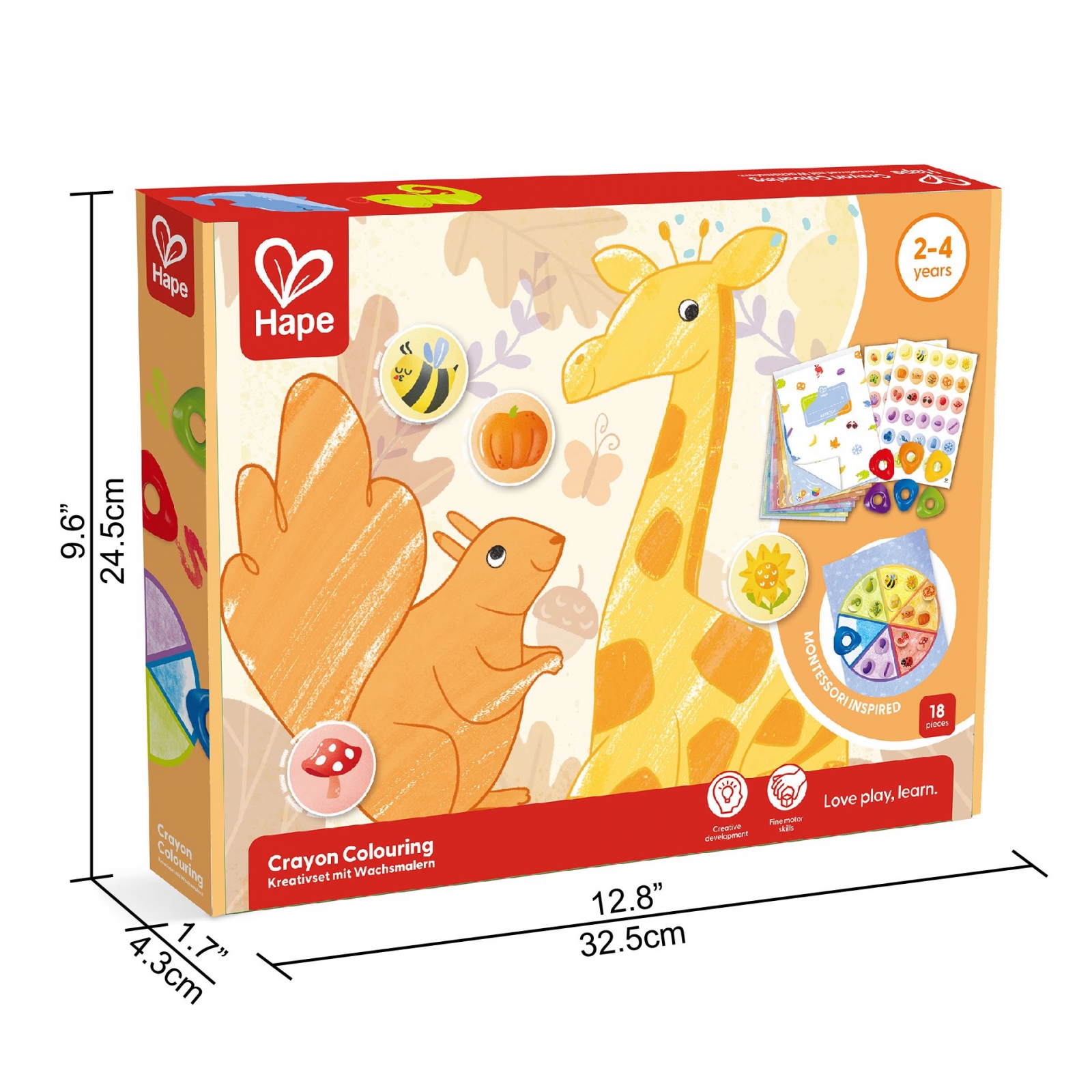 Творчески комплект Оцветяване с пастели, 18 части