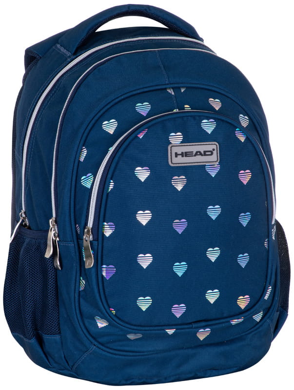 Σχολικό σακίδιο, Κεφάλι, Καρδιές, 39x28x15cm