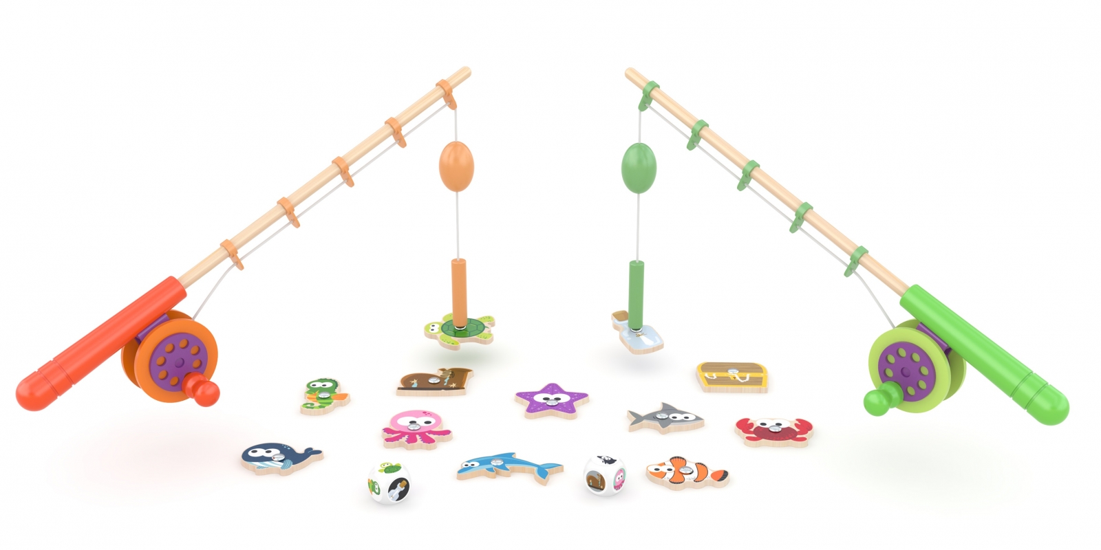 Διασκεδαστικό παιχνίδι, J′adore, Θησαυρός Ψαρέματος, 16 κομμάτια