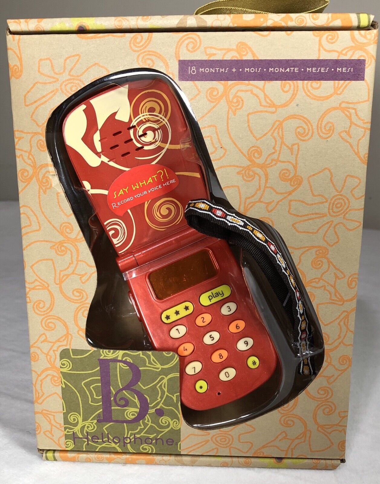 Παιδικό τηλέφωνο με ήχο, φως και εγγραφή Hellophone