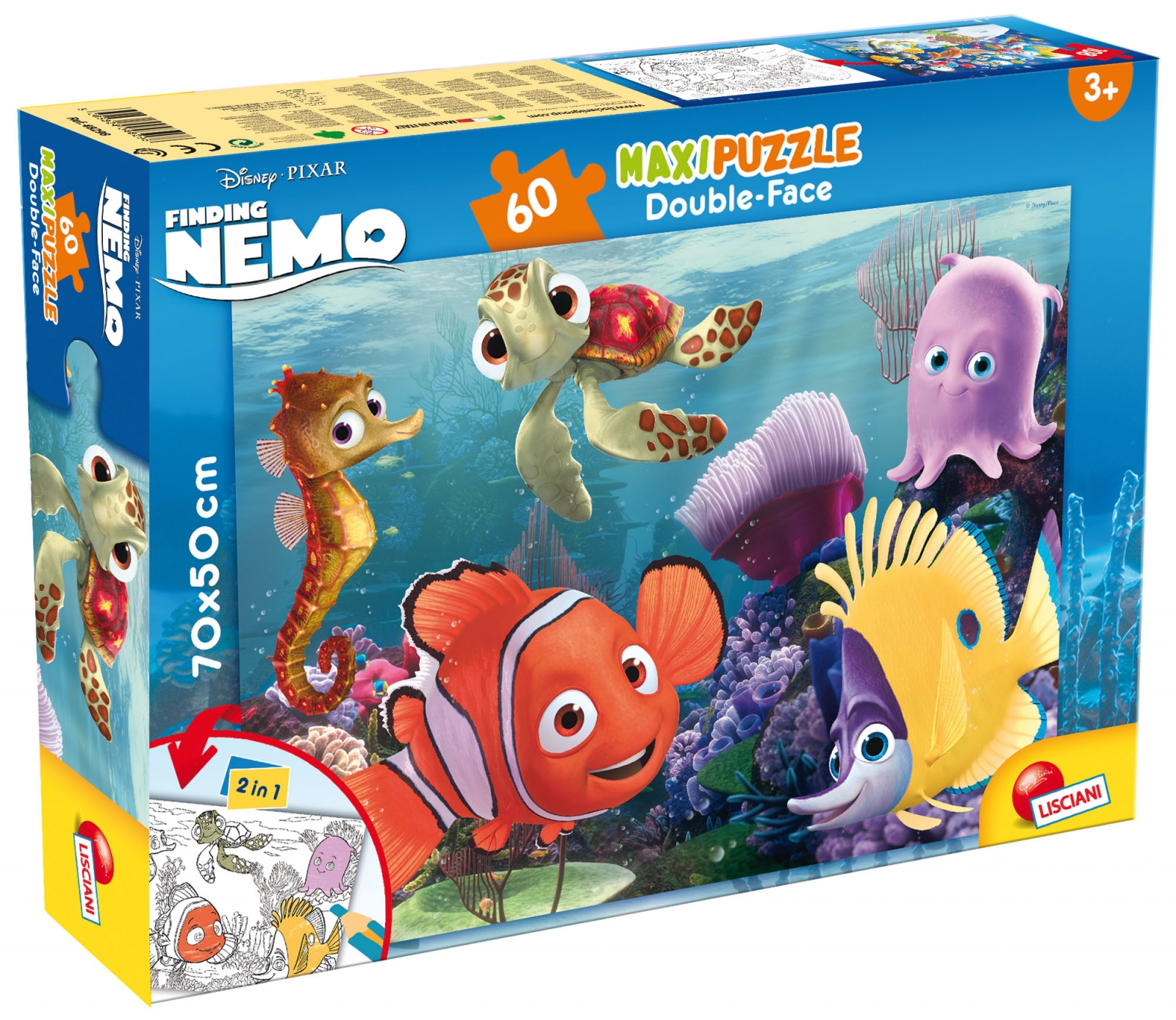 Παζλ, Lisciani, Nemo, Παζλ διπλής όψης 60 τεμαχίων
