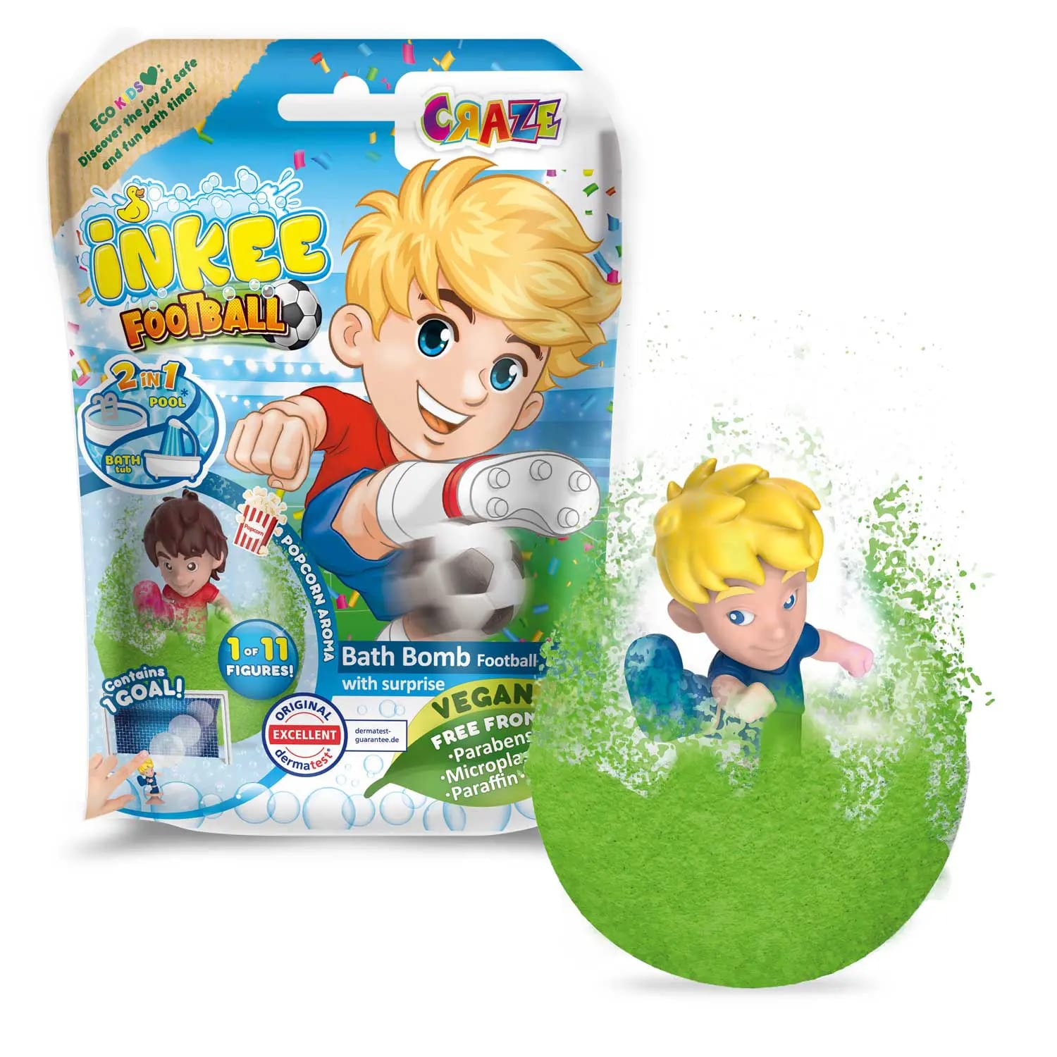 Пяна за вана с фигурка изненада Футбол